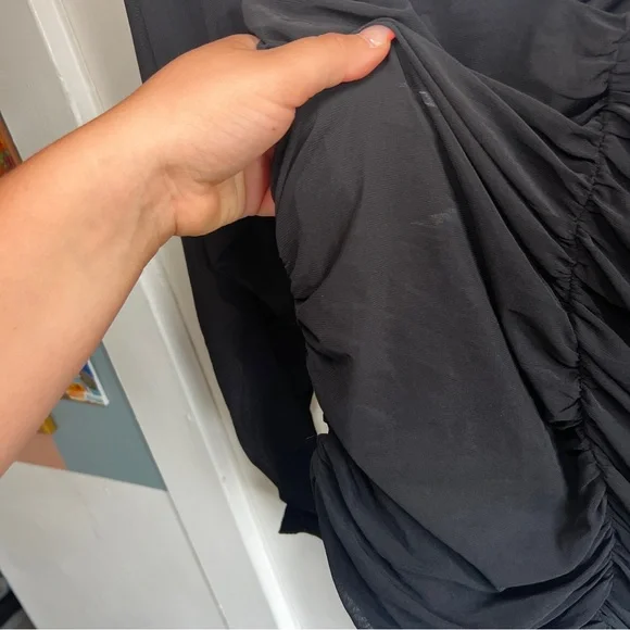 Astr Ruched Puff Sleeve Bodysuit in Sz XL - Picture 8 of 10